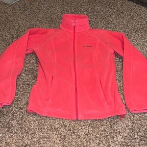 Columbia Vibrant Pink Full-Zip Fleece